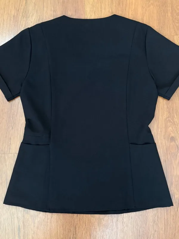 Like New Black Figs Inala Scrub Top XS Women - Image 6