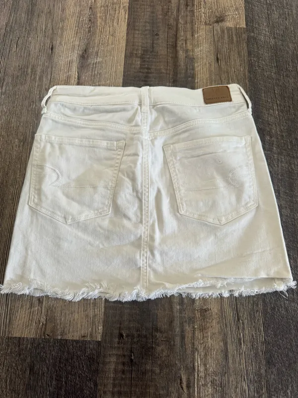 American eagle white jean skirt - Image 2