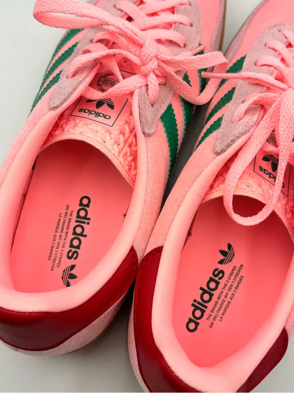 adidas Originals Gazelle Indoor W Glow Pink Court Green Gum Women Casual JI2713 - Image 11