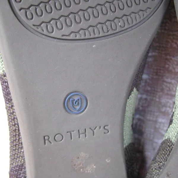 Rothy's The Point Olive Limited Edition Camo Flats Loafers - Image 9