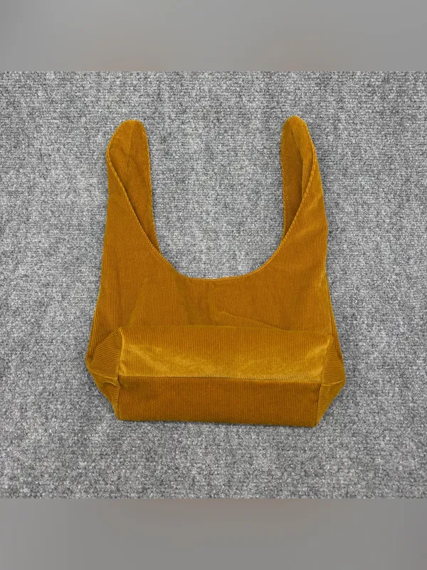 MERIT Signature Makeup Bag Corduroy Mustard - Image 4