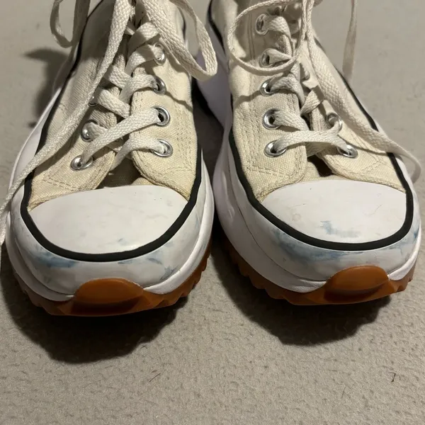 Converse Run Star Hike Platform Unisex High Top Sneakers light beige M 6.5 W 8 - Image 4
