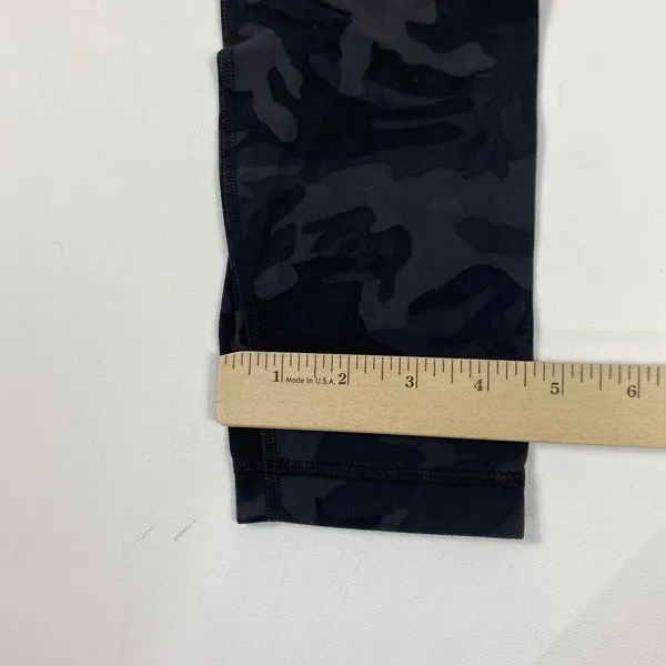 Lululemon Leggings Womens 10 Black Incognito Camo High Rise‎ Yoga Athletic Pants - Image 3