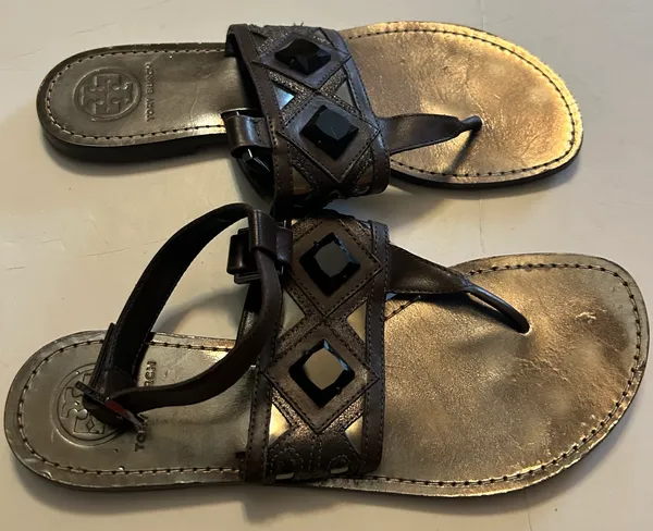 Brown Leather Sandals - Image 2