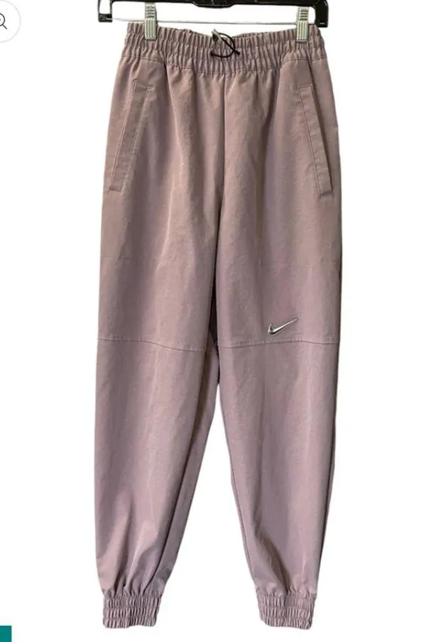 NWOT Nike Women Swoosh High Rise Woven Jogger Activewear Purple S spring $85 - Image 2
