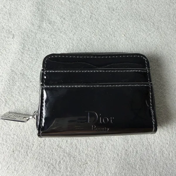 Christian Dior Beaute' Makeup Cosmetic Bag Wallet Set GWP Black - Image 2