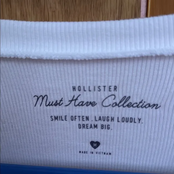 White Long Sleeve Top - Image 3