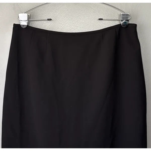 Jones Studio Pencil Skirt Size 12 Black Career Business Office Siren Corporate - Image 2