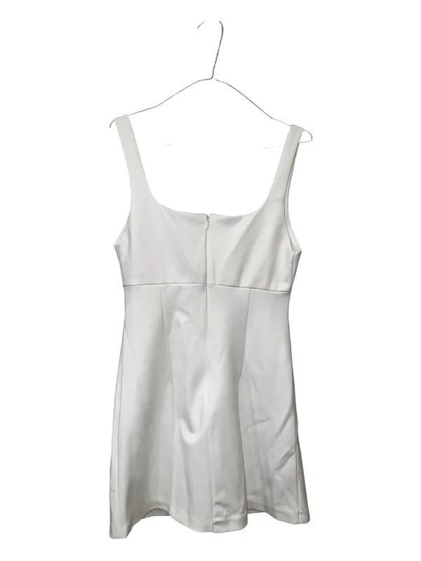 Alice + Olivia Mikaela Off White Square Neck Scuba Mini Dress NWT Size 8 - Image 4