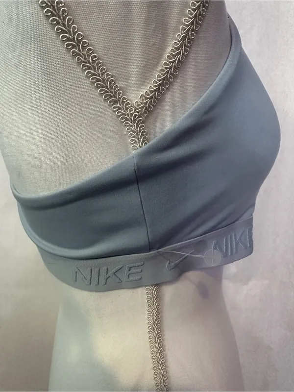 Nike Women's Pale Lavender V-Neck Light Support Sports Bralette - Image 6