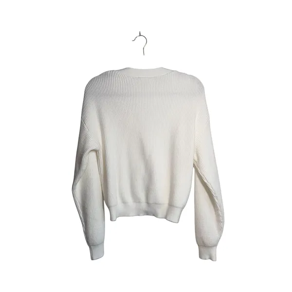 Lulus Ivory White Button Up Cropped Cardigan Sweater Knit - Image 6