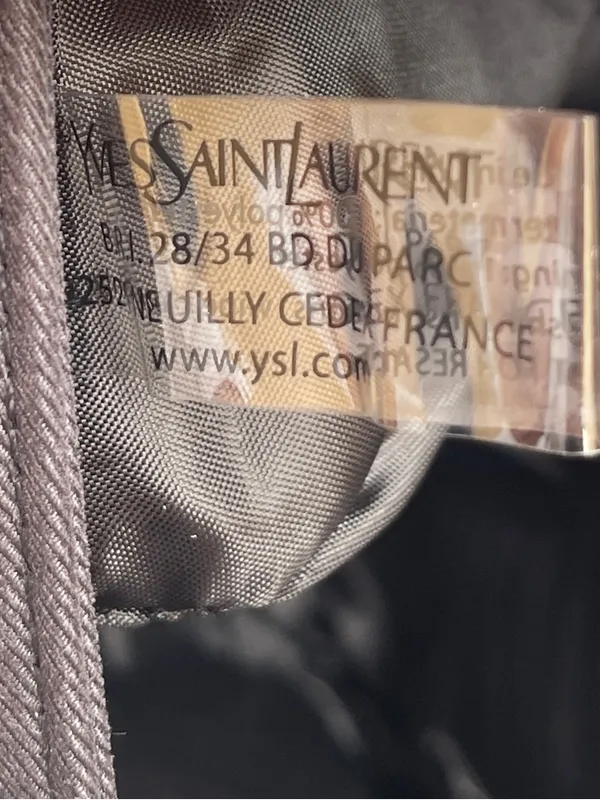 NWT Yves Saint Laurent Opium Black Clutch Pouch Cosmetics Bag Travel Minimalist - Image 6