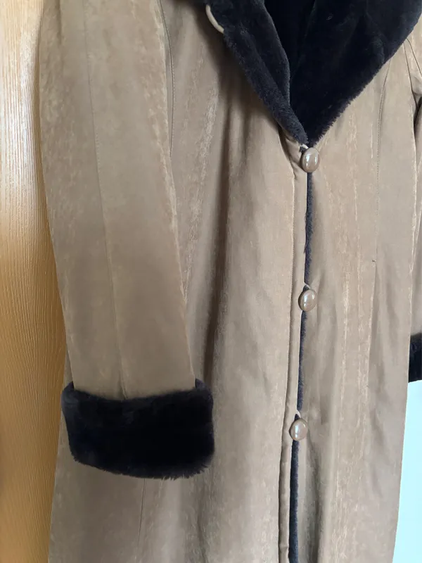 Vintage Full Length Faux Fur Coat – UD (Utex) Design – Size 8 - Image 6
