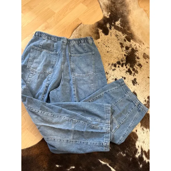 FREE PEOPLE We The Free Barrel jeans Size Medium‎ - Image 2