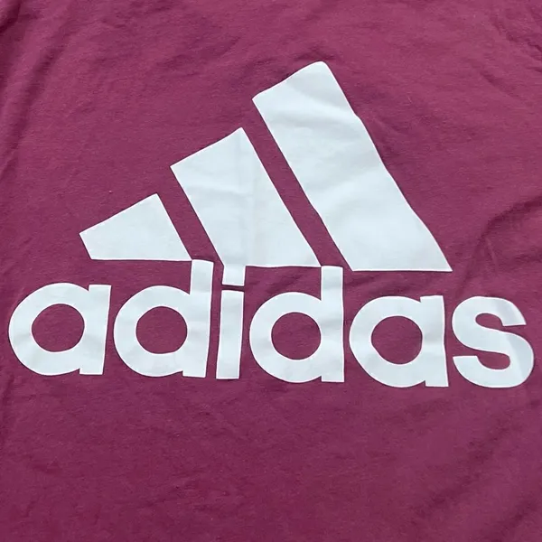 Adidas Maroon Amplifier Tee Women’s Small - Image 3