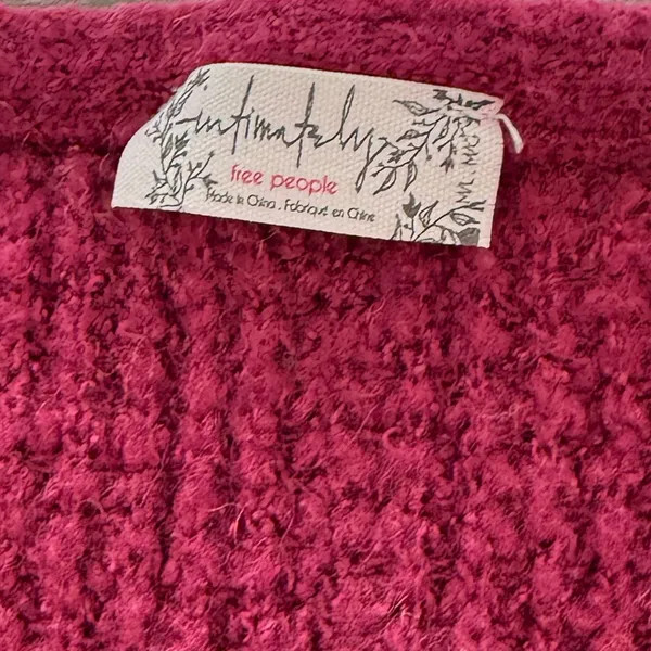 Free People Sweater Womens Pink All Mine Slouchy Alpaca Blend Oversized size‎ M - Image 4