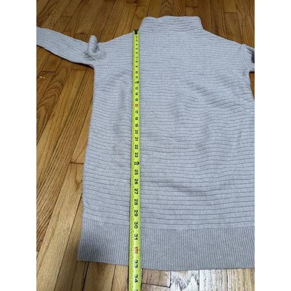Hatch The Kendall Merino Wool Maternity Long Sleeve Sweater Dress in Oat Melange - Image 8