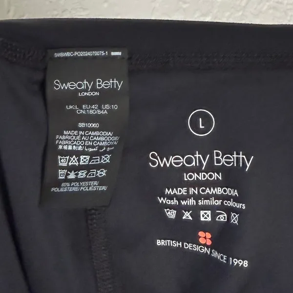 Sweaty Betty All Day Skort Black Active Athletic Tennis Size Large - Image 3