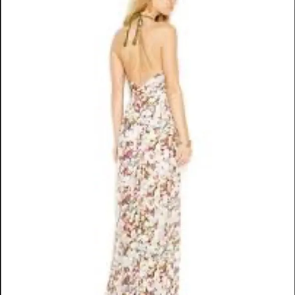 Guess Watercolor Floral Halter Maxi Dress - Image 4