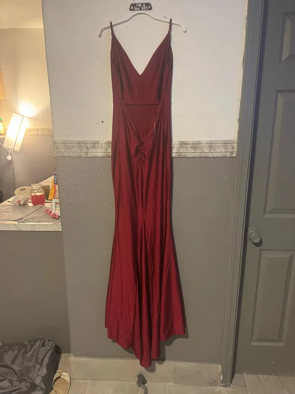 Red Mori Lee Dress - Image 3