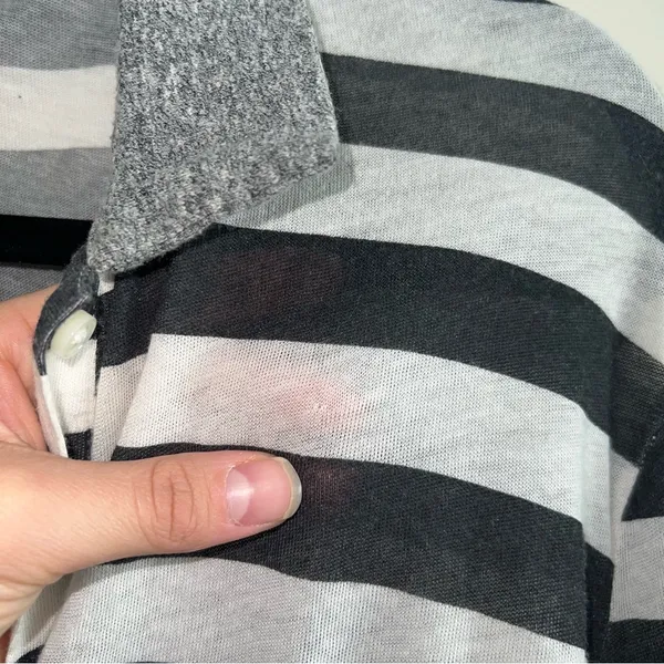 NSF Striped Lightweight Henley Long Sleeve Shirt - Image 6