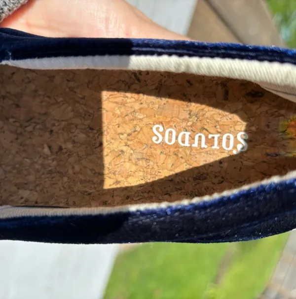 Soludos Velvet Sheep Sneaker in Midnight Blue US 8 - Image 2