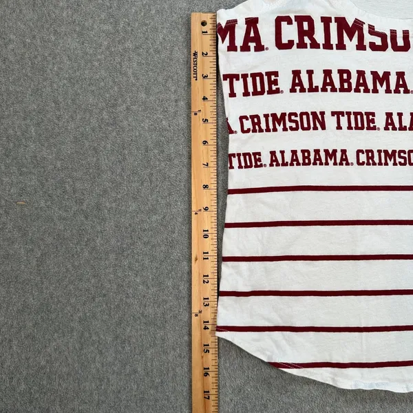 Alabama Crimson Tide Disney Athletic Tank Top Women's Large Stripe Racerback - Image 5