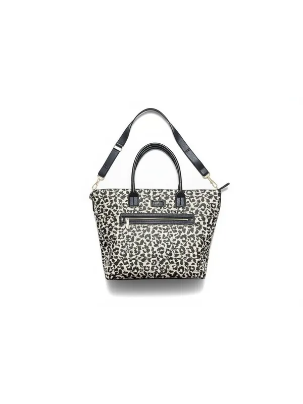 Trina Turk Leopard Print Tote Bag Detachable Strap OS NWT - Image 2