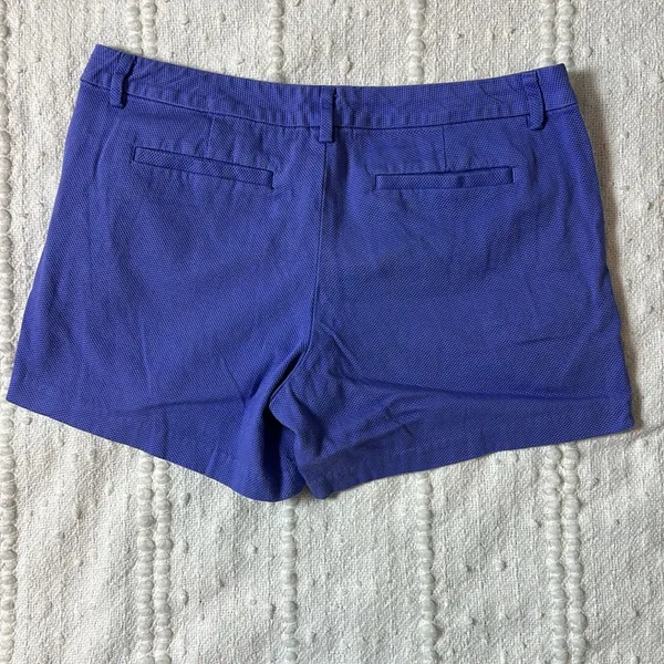 Lilly Pulitzer Callahan Stretch Shorts Textured Chino‎ Purple Size 10 - Image 6