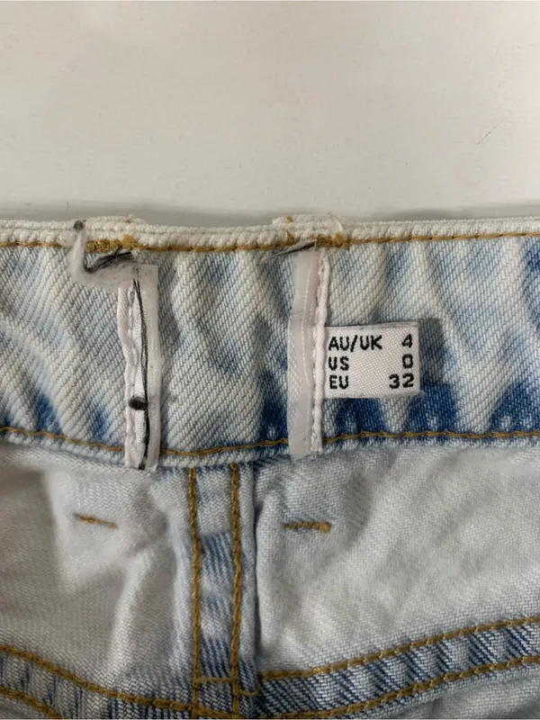 Princess Polly High Waisted Wide Leg Distressed Jeans - Size 0 - Image 4