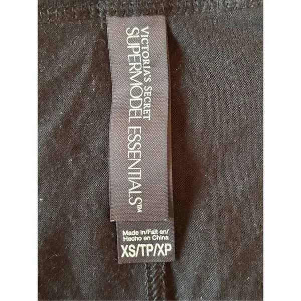 Victoria’s Secret Supermodel Essentials Black Logo Tee XS Y2K - Image 2
