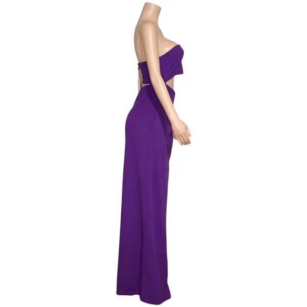 LOVERS + FRIENDS Montrose Strapless Cut-Out Maxi Dress, Purple, Large - Image 10