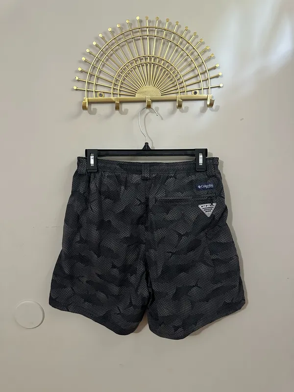 Columbia Black Camouflage Athletic Shorts - Image 2