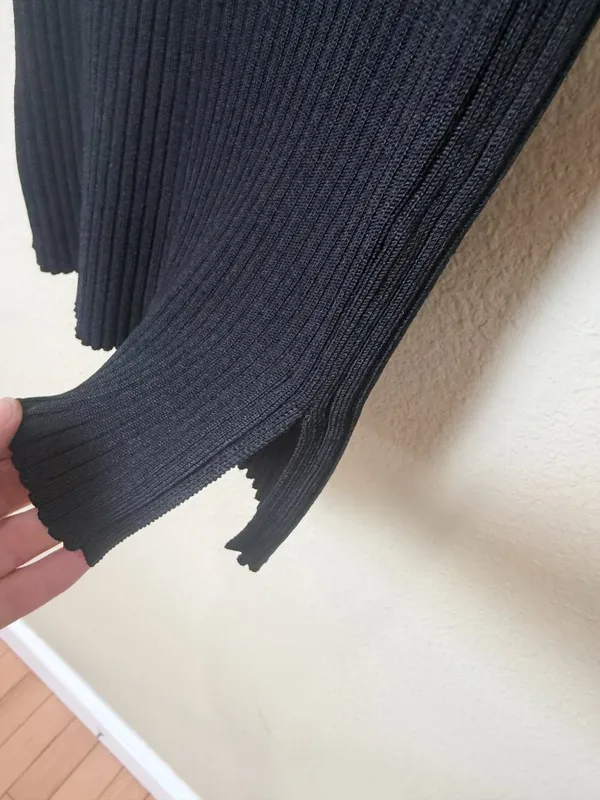 M.M. LaFleur Black Ribbed Knit Sleeveless Top Size XS - Image 3