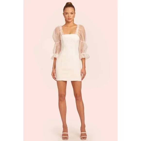 Amanda Uprichard White Tia Dress - Image 2