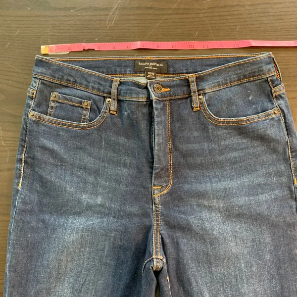 Banana Republic Women's‎ High Rise Skinny Jeans Dark Wash Size 30 10 READ - Image 5