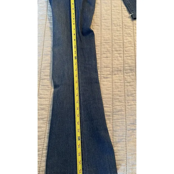 Madewell Jeans Women’s Flea‎ Market Flare Dark Wash Size 25x29 Western Cowgirl - Image 12