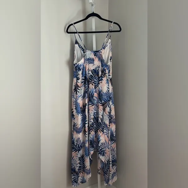Slate & Willow Handkerchief Hem Dress Tropical Print Maxi Dress Size XL - Image 6