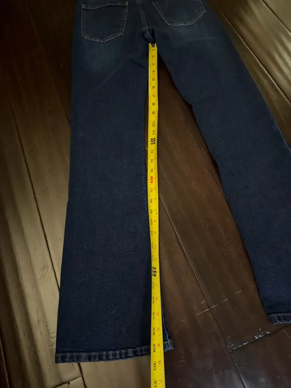 Quince Bella Stretch Kick Flare Jeans High-Rise Straight Jeans - Women’s 26 - Image 4