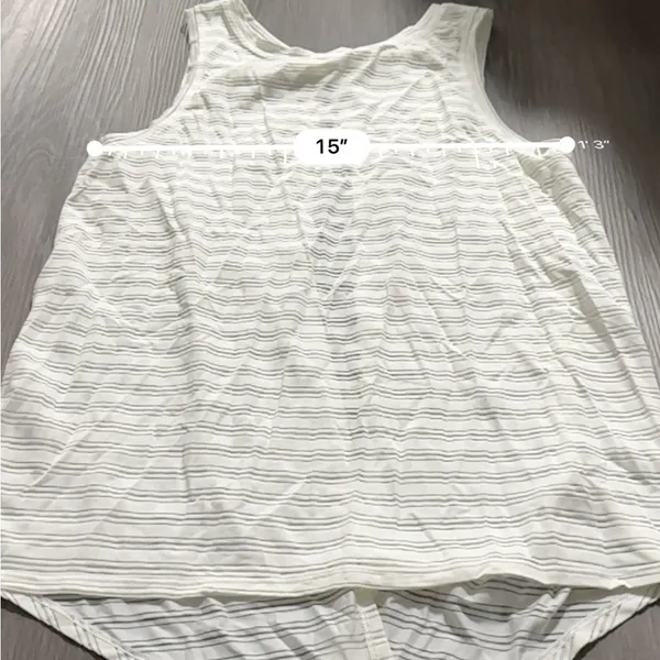 Lululemon Meet Halfway Tie‎ Tank *Striped in White Size S - Image 8