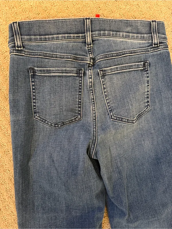 Spanx Classic High-Rise Crop Kick-Flare Jeans - Medium - Image 5