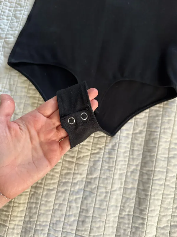 American Eagle Outfitters Black Spaghetti Strap Bodysuit - Image 4
