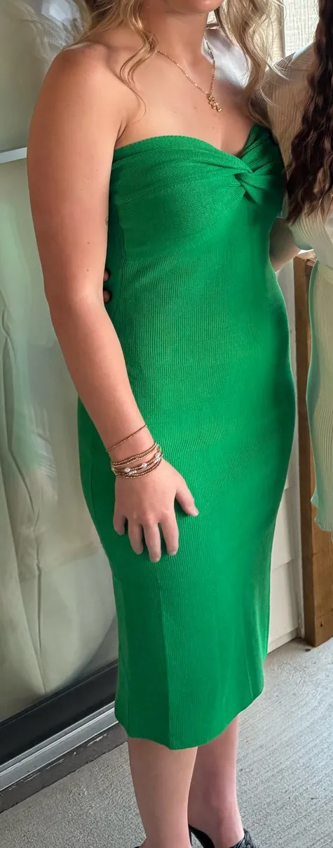 Amazon Green strapless dress - Image 2