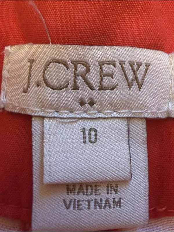 J. Crew Red Polka Dot Print Shorts - Image 3