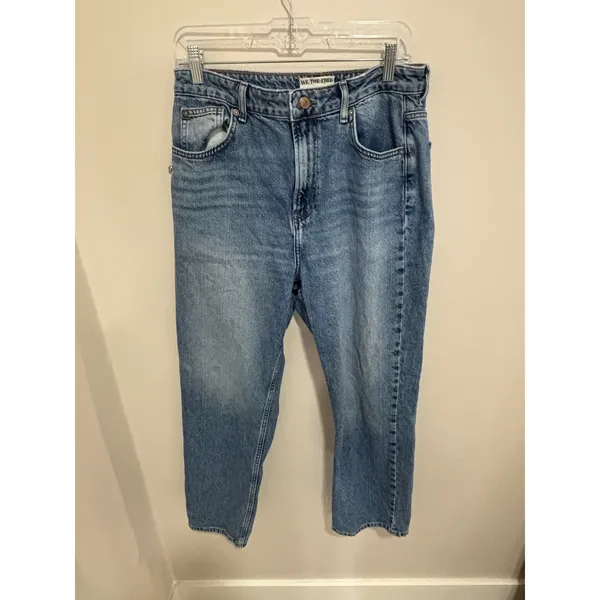 We The Free Pacifica High Rise Slim Straight Leg Jeans Blue 31 - Image 3