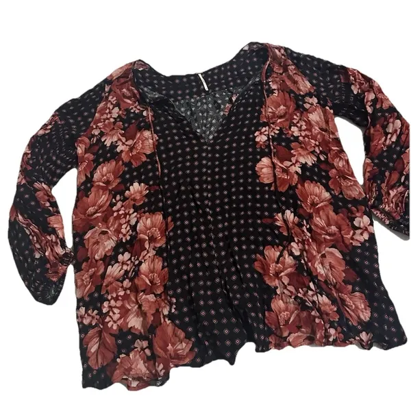 Free People Sunset Blvd Floral Romper‎ Size XS - Boho - Image 2