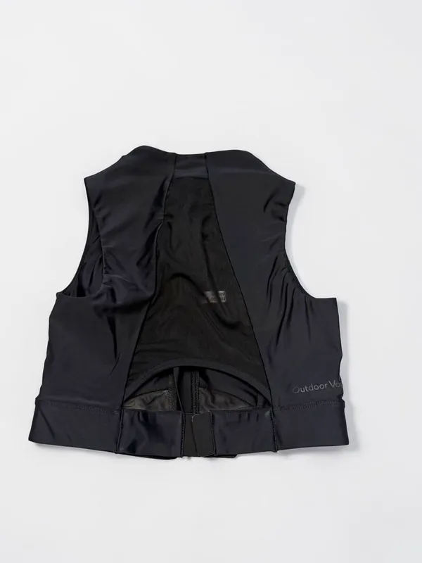 Outdoor Voices Black Zip Front Mesh‎ Sports Bra - XS - Image 2