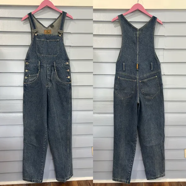Liz Claiborne Vintage 90s Liz Wear Denim Bib Overalls - Image 5