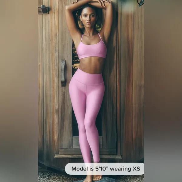 Alo Yoga NWT High Waist Airlift Leggings Candy Heart Pink Size M - Image 2