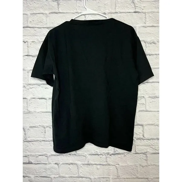Vintage embroidered black shirt size L. - Image 3